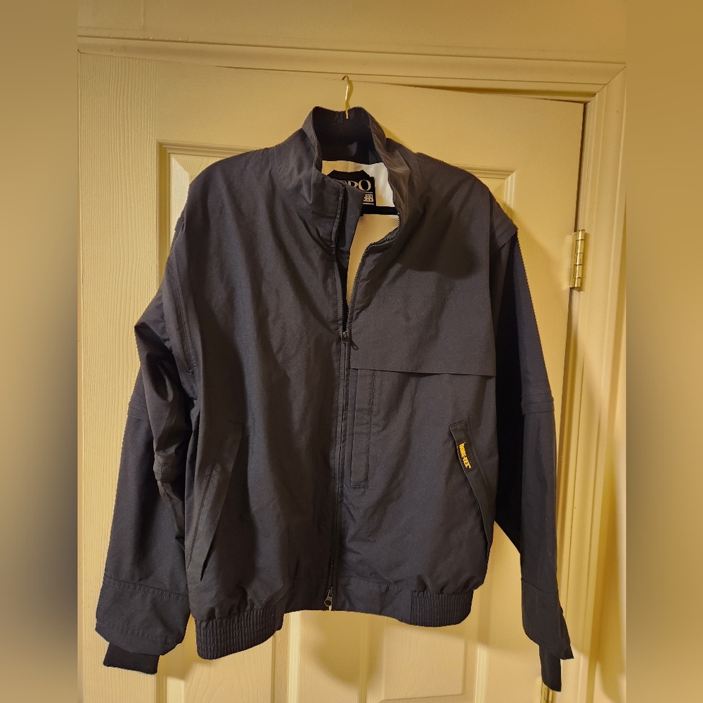 Zero Restriction Mens Golf Jacket Medium Black Outer White Inner Gore-Tex
